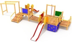 Drewniany plac zabaw dla dzieci SK-0209