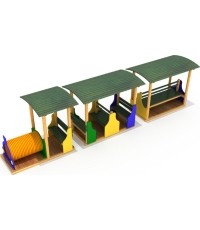 Drewniany plac zabaw dla dzieci Model GT-4009