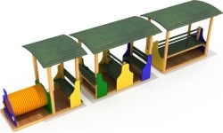Drewniany plac zabaw dla dzieci GT-4009