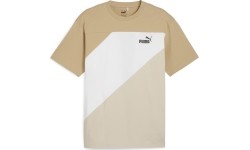 Puma Marškinėliai Vyrams Power Colorblock Tee Cream White 678929 83