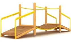 Wiszący drewniany mostek GT-0025/1