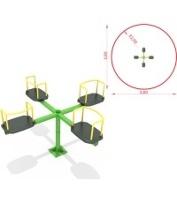CZTERY KOŁO MODEL WĘGLOWY KM-0004Q