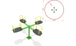 CZTERY KOŁO MODEL WĘGLOWY KM-0004Q