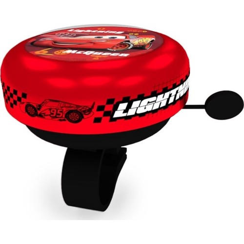 Dzwonek rowerowy CARS 3, metalowy (czerwony)