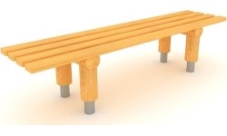 Ławka zewnętrzna GT-0047, drewniana