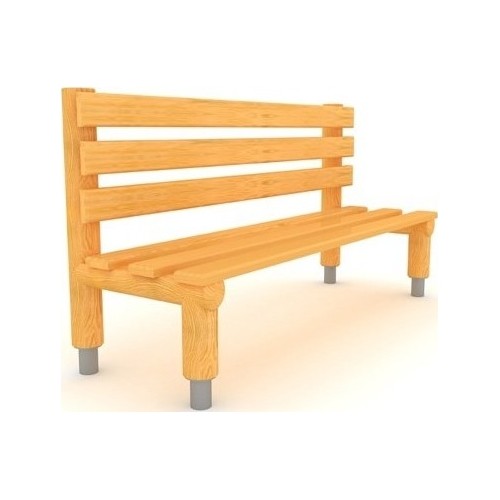 Drewniana ławka do obiektów użyteczności publicznej Outdoor GT-0048