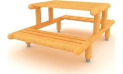 Drewniana ławka model GT-0051