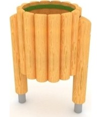 Drewniany kosz na śmieci model GT-0052