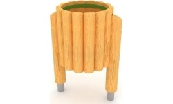 Drewniany kosz na śmieci model GT-0052