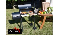 Grill ogrodowy + wędzarka na węgiel drzewny Cattara Smokie