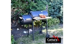 Grill ogrodowy + wędzarka na węgiel drzewny Cattara Smokie