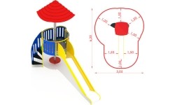 Metalowy plac zabaw CM-0102