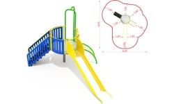 Metalowy plac zabaw CM-0104