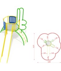 Metalowy model boiska CM-0106