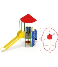 Metalowy model boiska CM-0109