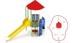 Metalowy model boiska CM-0109