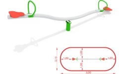 Huśtawka - skala CM-1700, metalowa