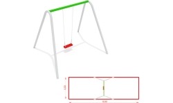 Huśtawka CM-1801, metalowa