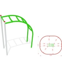 Metalowa drabinka wspinaczkowa model CM-0007x1
