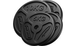 Zestaw żeliwnych obciążeń (slim) Marbo 30 kg (2x10 kg + 2x5 kg)