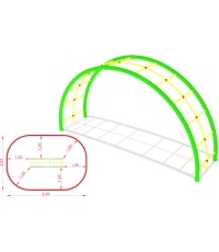 Metalowa drabinka wspinaczkowa model CM-0012x2