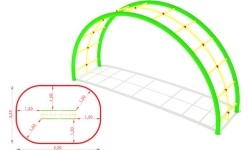 Metalowa drabinka wspinaczkowa model CM-0012x2