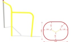 MODEL KRZYŻOWY CM-0025x2, METAL