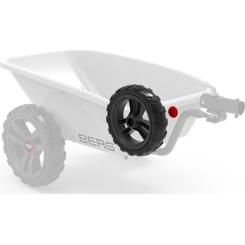 Koło szaro-czarne 9x2 lewe (osłona czerwona)