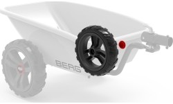 Koło szaro-czarne 9x2 lewe (osłona czerwona)