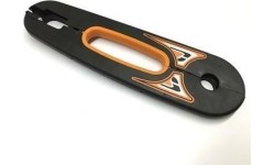 Buddy - osłona łańcucha czarna/pomarańczowa