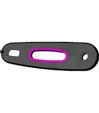 Buddy - osłona łańcucha czarna/różowa