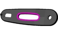 Buddy - osłona łańcucha czarna/różowa