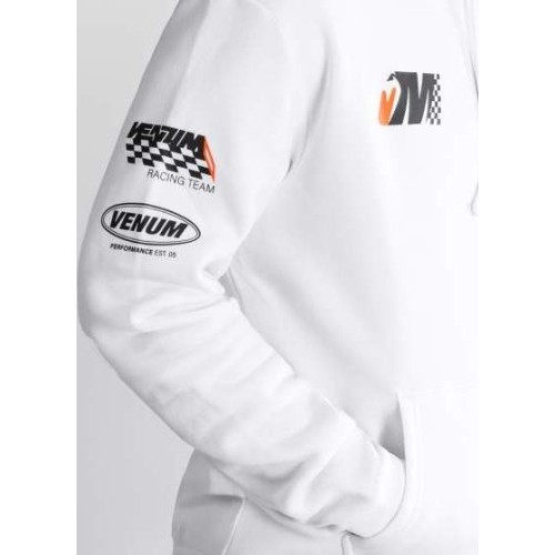 Bluza z kapturem Venum Motorsport - śnieżnobiała