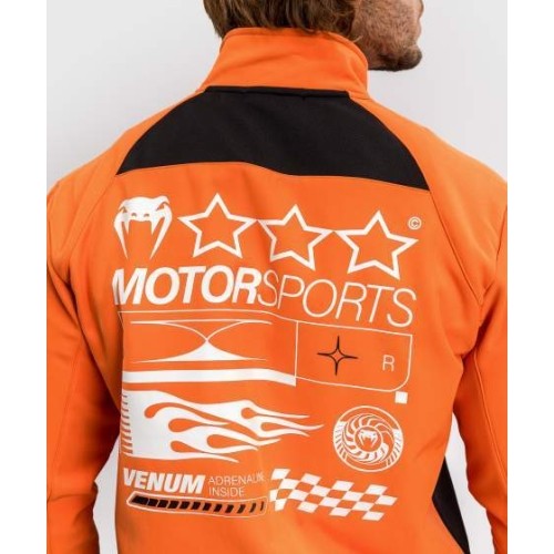 Kurtka softshell Venum Motorsport - mandarynka
