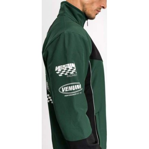 Kurtka softshell Venum Motorsport - głęboki las