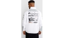 Kurtka softshell Venum Motorsport - śnieżnobiała