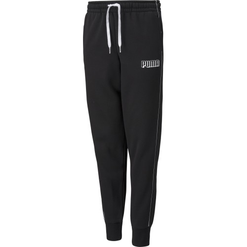 Spodnie dresowe młodzieżowe Puma Alpha Sweat Pants, czarne, 589286 01