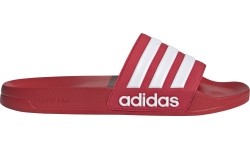 Klapki męskie Adidas Adilette Shower, czerwone FY7815