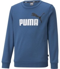 Bluza młodzieżowa Puma Ess+ 2 Col Big Logo, niebieska, 586986 17