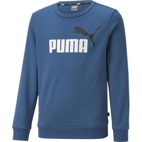 Bluza młodzieżowa Puma Ess+ 2 Col Big Logo, niebieska, 586986 17