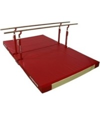 Drążki równoległe GYMNOVA z materacem do lądowania