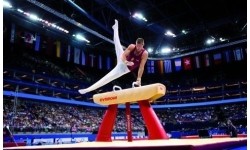 Kozioł gimnastyczny GYMNOVA, skórzany, atest FIG