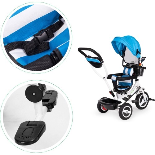 Ecotoys 360° Plus Rowerek trójkołowy, szary