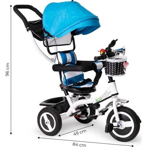 Ecotoys 360° Plus Rowerek trójkołowy, szary