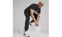 Spodnie sportowe męskie Puma Ess+ 2 Col Logo Black 586768 61