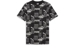 Puma Marškinėliai Vyrams Ess+ Logo Lab Aop Black White 678982 01