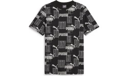 Puma Marškinėliai Vyrams Ess+ Logo Lab Aop Black White 678982 01