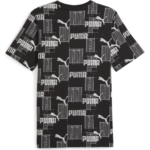 Puma Marškinėliai Vyrams Ess+ Logo Lab Aop Black White 678982 01