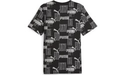 Puma Marškinėliai Vyrams Ess+ Logo Lab Aop Black White 678982 01