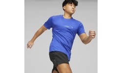 Puma Marškinėliai Vyrams Run Favorite Tee Royal Blue 523387 92